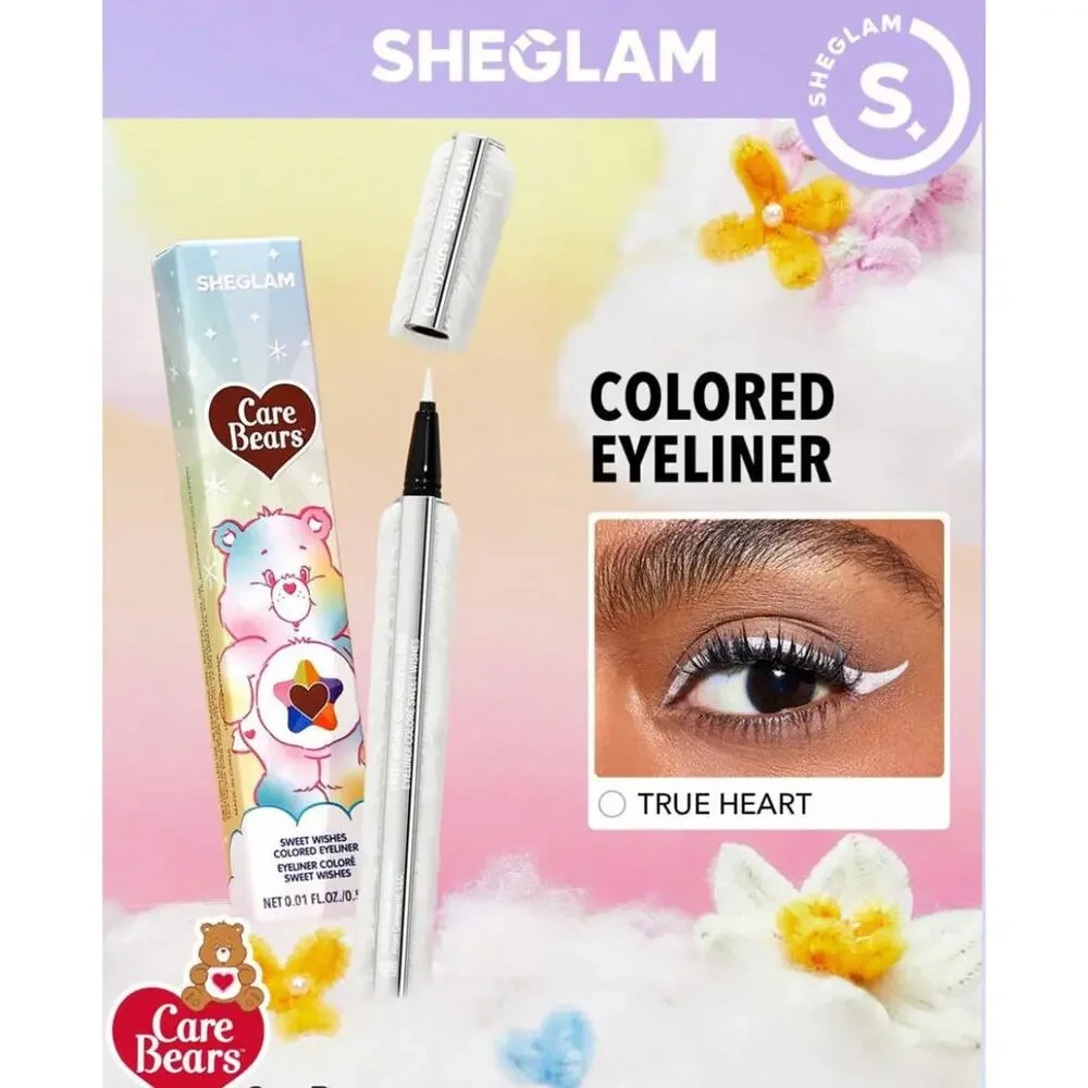 Care Bears x Sheglam True Heart Sweet Wishes Liquid Eyeliner White New in Box